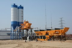 HZS50 Concrete Batching Plant in Southeast Asia